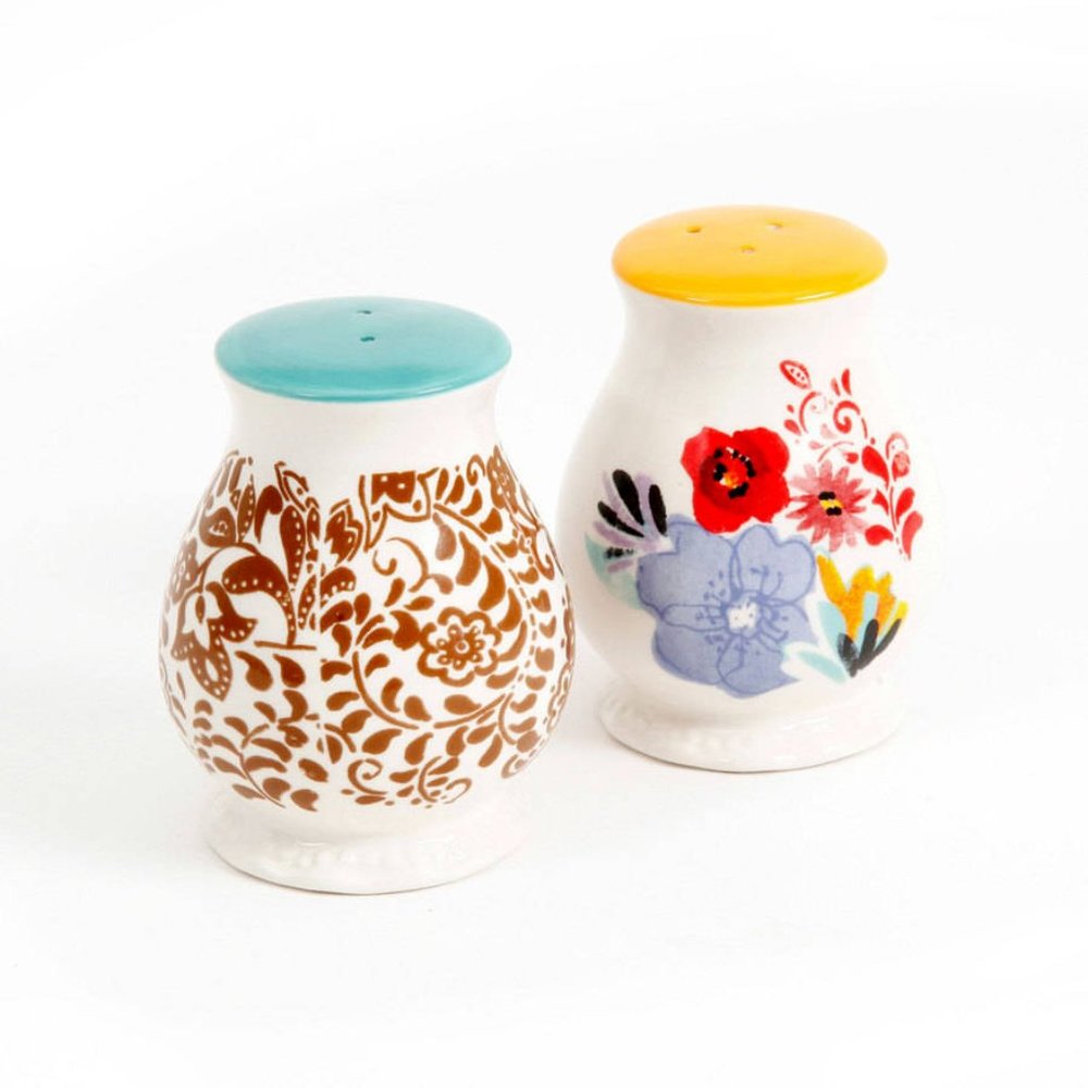 The Pioneer Woman Flea Market Sugar & Creamer with Salt & Pepper Shaker Set - Picture 6 of 8